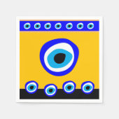 Evil Eye Talisman & Arabic Amulet /トルコ語，ギリシャ語 スタンダードカクテルナプキン (正面)