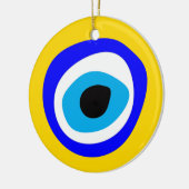 Evil Eye Talisman & Arabic Amulet /トルコ語，ギリシャ語 セラミックオーナメント (左)