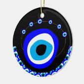 Evil Eye Talisman & Arabic Amulet /トルコ語，ギリシャ語 セラミックオーナメント (左)
