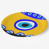 Evil Eye Talisman & Arabic Amulet /トルコ語，ギリシャ語 ペーパープレート (アングル)