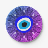 Evil Eye Talisman & Arabic Amulet /トルコ語，ギリシャ語 ペーパープレート (正面)