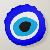 Evil Eye Talisman & Arabic Amulet /トルコ語,ギリシャ語 ラウンドクッション (裏面)