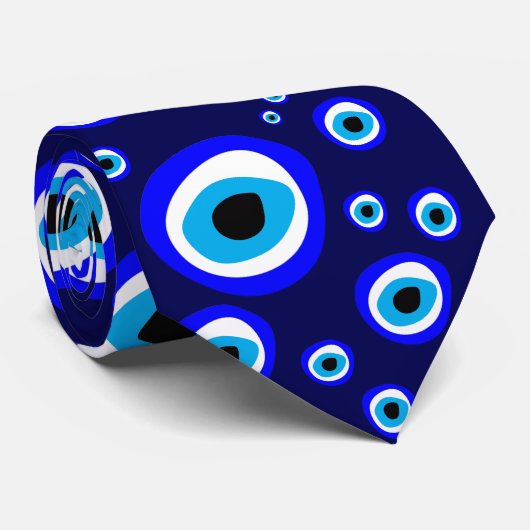 Evil Eye Talisman & Arabic Amulet Greek /トルコ語N ネクタイ (ロール)