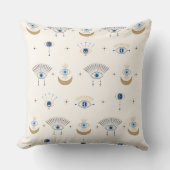 Evil Eye - Third Eye Pattern装飾用クッション クッション (正面)