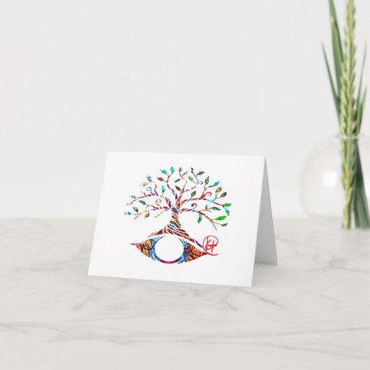 Evil Eye Tree of Life Graffitiアートカード サンキューカード (正面)