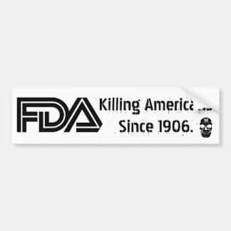 Evil FDA （ホワイト） バンパーステッカー