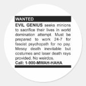 Evil Genius Ad ラウンドシール (正面)