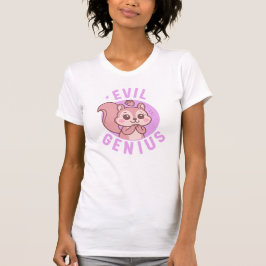 Evil Genius | Cute Squirrel Cartoon Tシャツ