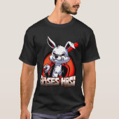Evil Hasi Rabbit Easter Bunny Tシャツ (正面)