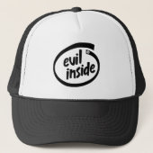 Evil Inside - 666 - Hail Satan - Cap - Truckercap キャップ (正面)