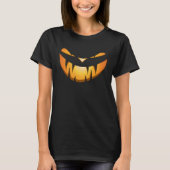Evil Jack O Lantern Pumpkin w Vampire Fangs for Ha Tシャツ (正面)