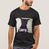 Evil Larry Cursed Cat Meme Tシャツ (正面)