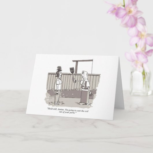 Evil Perm greeting card カード (蘭)