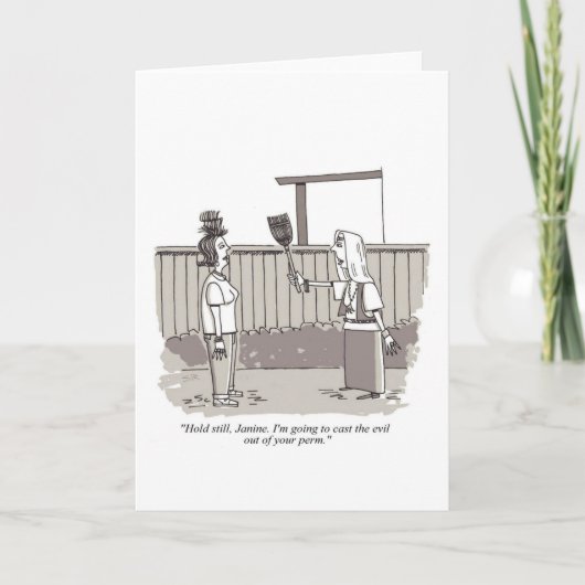 Evil Perm greeting card カード (正面)