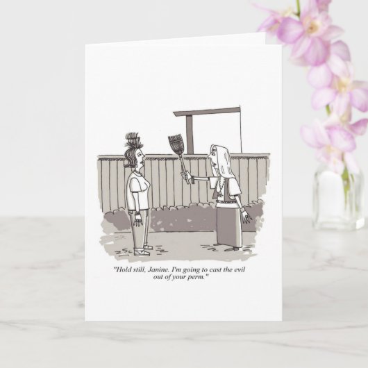 Evil Perm greeting card カード (蘭)