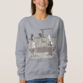 Evil Perm women gray sweatshirt スウェットシャツ (正面)