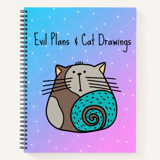 Evil Plans & Catスケッチ ノートブック (正面)