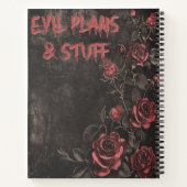 Evil Plans & Stuff Gothic ノートブック (裏面)