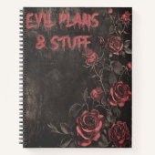 Evil Plans & Stuff Gothic ノートブック (正面)