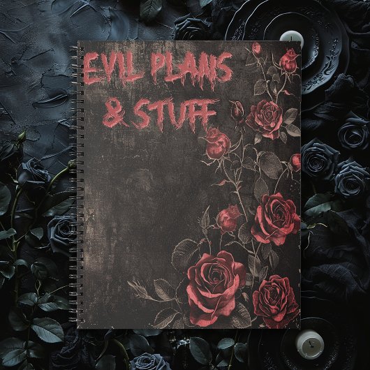 Evil Plans & Stuff Gothic ノートブック