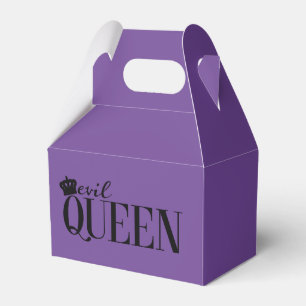 EVIL QUEENパープルプリンセスパーティーの好意ボックス フェイバーボックス