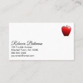 Evil Queen Small Appleビジネスおもしろいカード 名刺 (裏面)