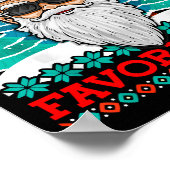 Evil Santa Where's My Favorite Ho Funny Ugly Chris ポスター (角)