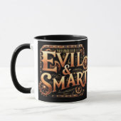 Evil&Smart Logo Schwarz マグカップ (左)
