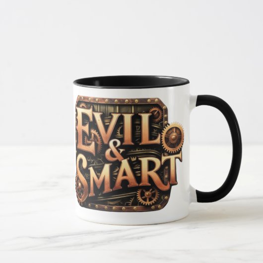 Evil&Smart Logo zweifarbig マグカップ (右)