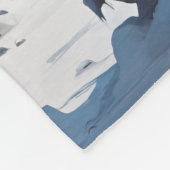 Evil Snowman and Little Buddy Fleece Blanket フリースブランケット (角)