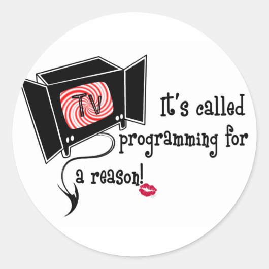 EVIL T.V.グッズ ラウンドシール (正面)