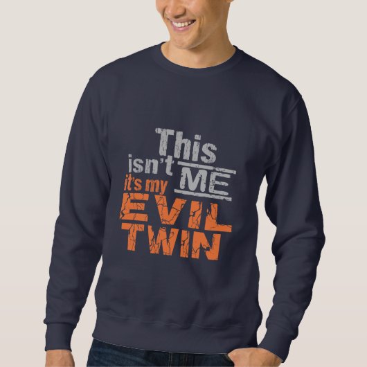 Evil Twinシャツ – スタイルとカラーを選択 スウェットシャツ (正面)