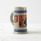 Evilbrauの握りこぶしのロゴのマグ ビールジョッキ (正面左)