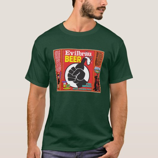 Evilbrauビール握りこぶしの詳細 Tシャツ (正面)