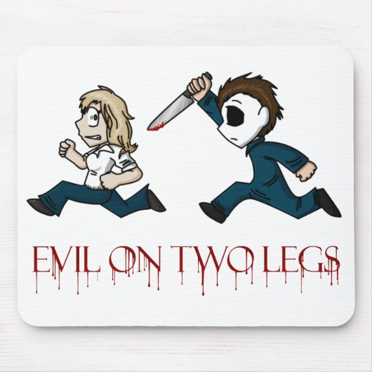 evilontwolegs.comのロゴのmousepad マウスパッド (正面)