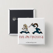evilontwolegs.comのロゴボタン 缶バッジ (正面&裏面)