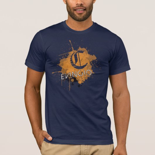 Evincioのオレンジ Tシャツ (正面)