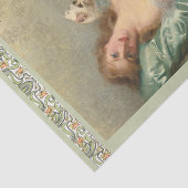 EVittorio Corcosによる白い猫、デコページ 薄葉紙 (詳細)