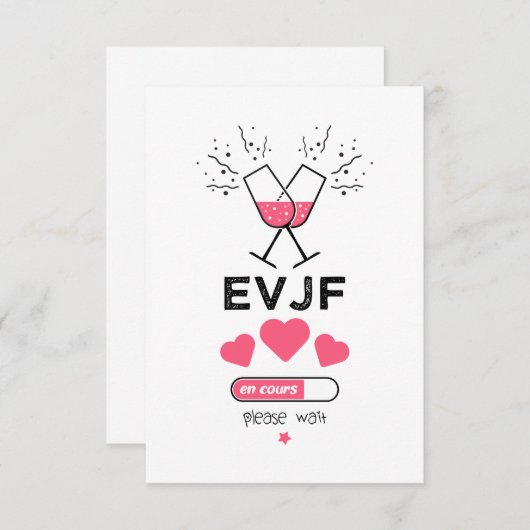 EVJF en cours please wait (正面/裏面)