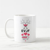 EVJF en cours please wait コーヒーマグカップ (左)