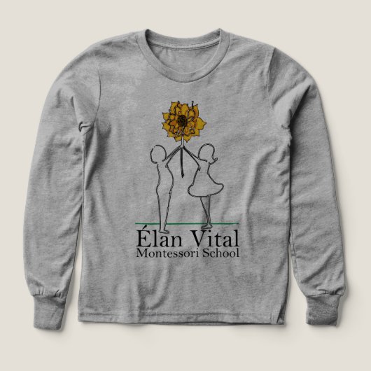 EVM キッズ 長袖Tシャツ (デザイン正面)