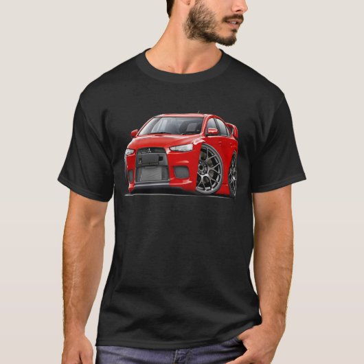 Evoの赤車 Tシャツ (正面)