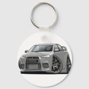 Evoの銀製車 キーホルダー