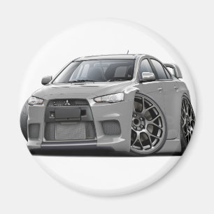 Evoの銀製車 マグネット