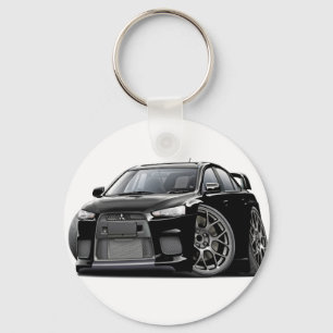 Evoの黒い車 キーホルダー