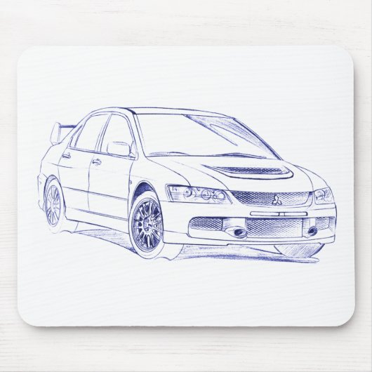 Evo IX Mitの槍騎兵 マウスパッド (正面)