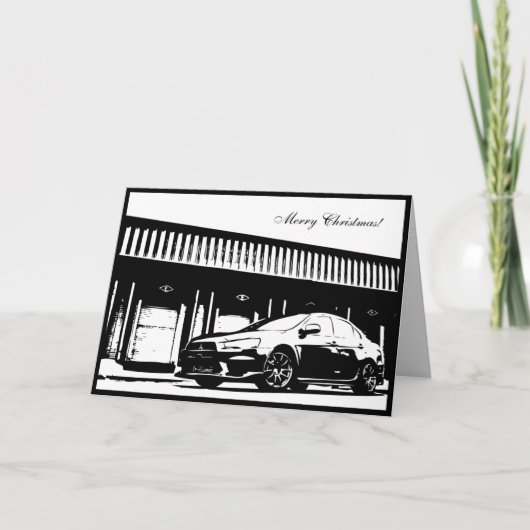 EVO xカーテーマのクリスマスカード シーズンカード (正面)