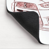 Evo X 2008年Mitの槍騎兵 マウスパッド (コーナー)