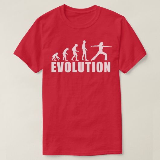 EVOLUTIONはヨガGIFをピラティス Tシャツ (デザイン正面)