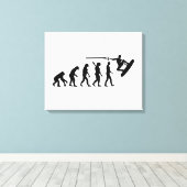 Evolutionウェイクボード キャンバスプリント (インサイチュ (ウッドフロア))